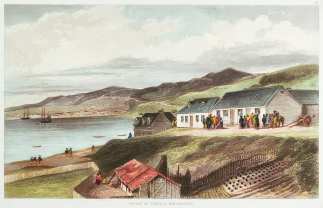 Courts of Justice, Wellington. - Antique View from 1847