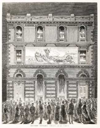 Southern Insurance Company, Queen Street. - Antique Print from 1867