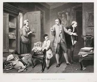 A young painter's first works - Antique Print from 1874