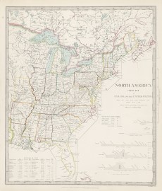 North America Index Map to Canada and the United States
