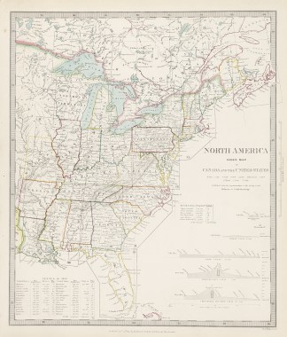North America Index Map to Canada and th… United States