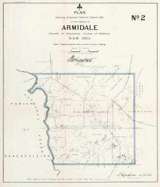 Plan Shewing Proposed Federal Capital Si… Australian Capital Territory