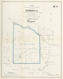 FEDERATION-Plan Shewing Proposed Federal Capital Site in the Locality of Bombala Parishes of Gecar & Ashton-County of Wellesley N.S.W.-1903