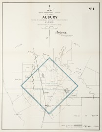 Plan Shewing Proposed Federal Capital Site in the Locality of Albury Parishes of Yambla, Bowna & Jindera-County of Goulburn N.S.W.-1903