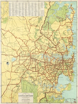 General Map of Sydney and Environs showi… Town Plans