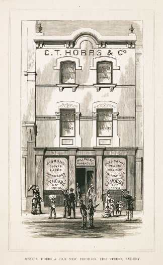 Messrs. Hobbs & Co.'s New Premises, Pitt Street, Sydney. - Antique View from 1882
