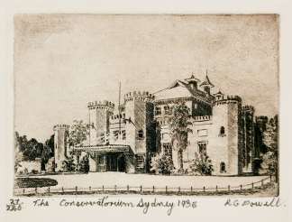 The Conservatorium Sydney 1935 - Vintage Print from 1935
