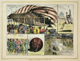 Sketches at the Intercolonial Cricket Match.