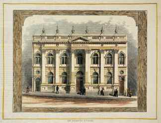 The Daylesford Town-Hall. - Antique View from 1884