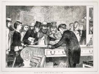 The Book of Fate: a Sketch at the Royal Academy of Arts. - Antique Print from 1881