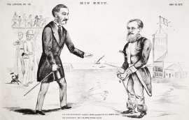 His Late Excellency.-Samuel these Clothes fit you Pretty Well. His Excellency.-Yes, I Flatter Myself I'll Do.