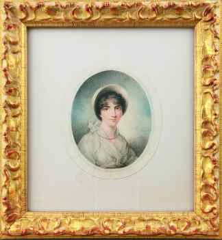 Portrait of a Woman - Antique Print from 1785