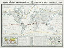 Tableau general de Thermometrie, dans les Diverses… WORLD