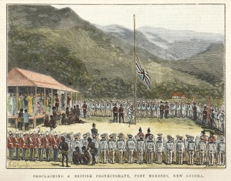 Proclaiming a British Protectorate, Port… PACIFIC