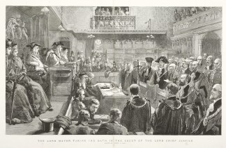 The Lord Mayor taking the oath in the co… BRITISH ISLES