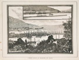 Lyttelton Harbour and Breakwater, New Zealand.