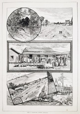 Views of Charleville, Western Queensland. - Antique View from 1885