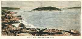 Botany Bay, A View near the Heads - Antique View from 1879
