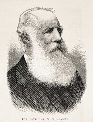 The late Rev. W. B. Clarke. - Antique Print from 1878