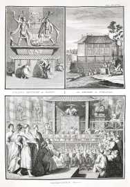 Toranga divinite du Japon. La pagode de Toranga. Predicateur Japonois.