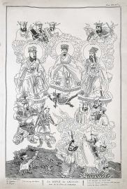 Les Dieux des Chinois. tires de la Chine de Kircher. China Les Dieux des Chinois. tires de la Chine de Kircher.