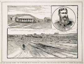 The late Roebourne tragedy: view of the north end of Roebourne - the Union Bank, where the murders were committed - Mr. T. Anketell, the late manager.