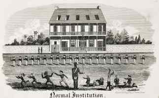 Normal Institution. Hyde Park, Sydney. - Antique View from 1838