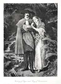 Parting of Edgar and Lucy of Lammermoor.