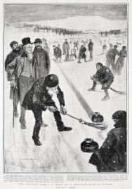 The "Roaring Game": a Scene on a Highland Loch in Winter.