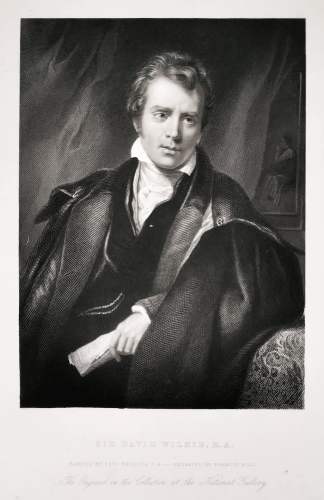 Sir David Wilkie, R. A. - Antique Print from 1860