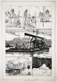 Works at the Falls-Bridge.