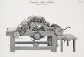 Woollen Manufacture. Carding Engine.