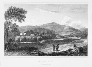 Murthly, Perthshire. - Antique View from 1829