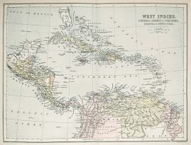 West Indies, Central America, Columbia, Venezuela & British Guiana.