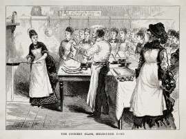 The cookery class, Melbourne home.