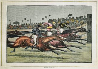 The finish for the cup. - Antique Print from 1885
