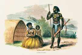 Natives of Tanna. - Antique View from 1860
