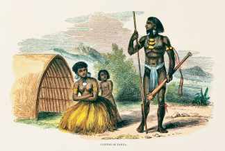 Natives of Tanna. - Antique View from 1860