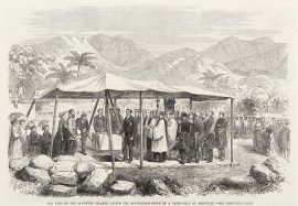 Palace of the King of the Sandwich Islands laying … PACIFIC ISLANDS