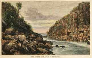 TASMANIA-The South Esk, near Launceston. - Antique View from 1873