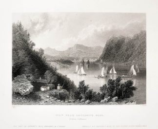 View near Anthony's Nose. (Hudson Highlands) - Antique View from 1845
