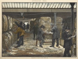 Australian Wool. / Examination of Wool by Buyers Before Sale.