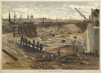 River Yarra Works, South Wharf. Melbourne