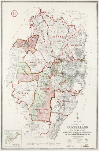 Map of Cumberland New South Wales Shewin… New South Wales