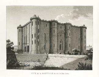 Vue de la Bastille du Côté du Pont-Levis. - Antique View from 1809