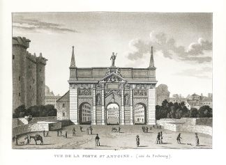 Vue de la porte St. Antoine. - Antique View from 1809