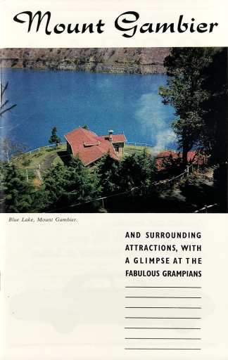 SA-Mount Gambier and Surrounding Attractions, with a Glimpse at the Fabulous Grampians - Vintage Ephemera from 1966