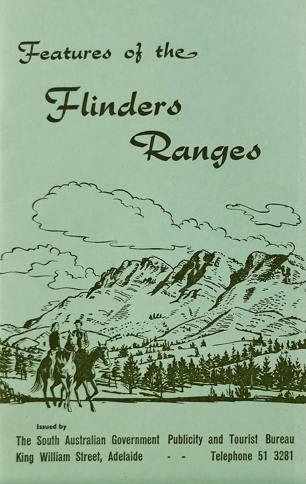 SA-Features of the Flinders Ranges - Vintage Ephemera from 1966