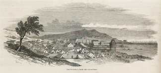 San Francisco, from the South-West. - Antique Print from 1850