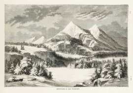 Mountains of San Francisco. - Antique View from 1877